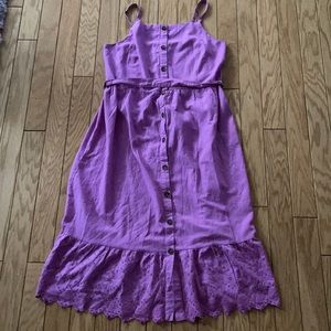 Purple Eyelet Lace Old Navy Dress